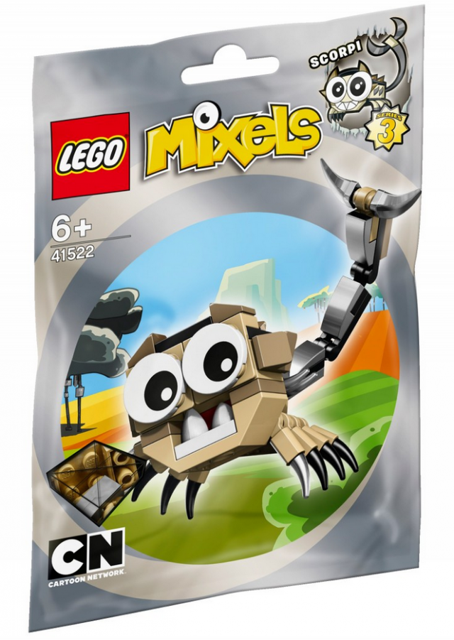 LEGO Mixels Series 3 Scorpi 41522 Packaging For Toy Figure