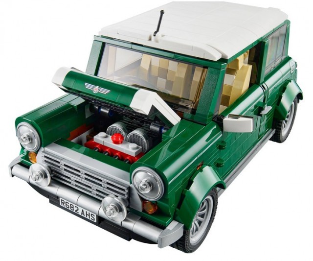 MINI Cooper LEGO 10242 Set with Hood Open
