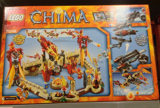 70146 LEGO Chima Flying Phoenix Fire Temple Box Back
