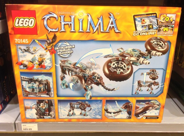 70145 LEGO Chima Maula's Ice Mammoth Stomper Packaging Back