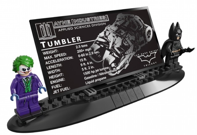 UCS LEGO DC Superheroes Batman Tumbler Minifigures Stand Batman Joker