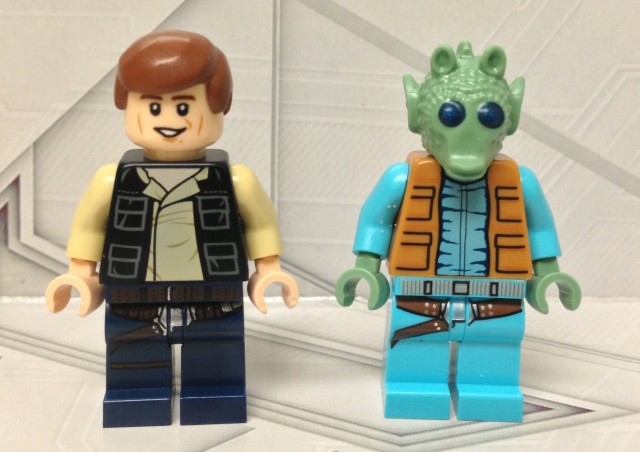 LEGO Greedo Minifigure & LEGO Han Solo Minifigure from LEGO 75052