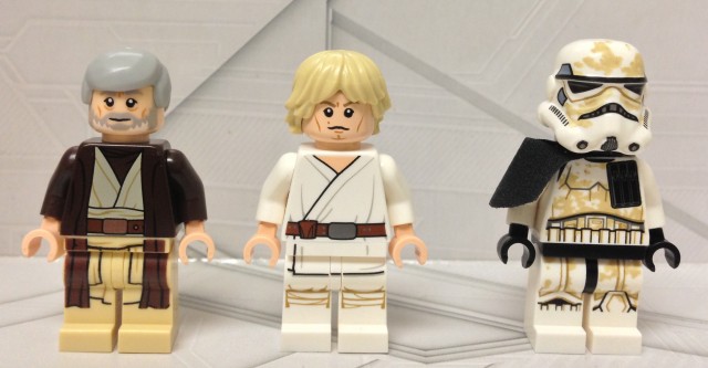 LEGO 75052 Minifigures Luke Skywalker Sandtrooper Obi-Wan Kenobi
