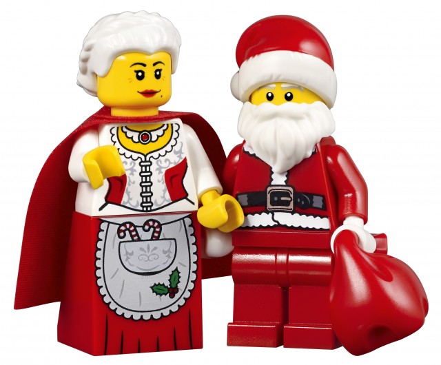 LEGO Winter Village Santa Claus and Mrs. Claus Minifigures from Santa's Workshop 10245