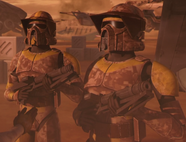 Star Wars Clone Wars Geonosis Clones Brown ARF Troopers