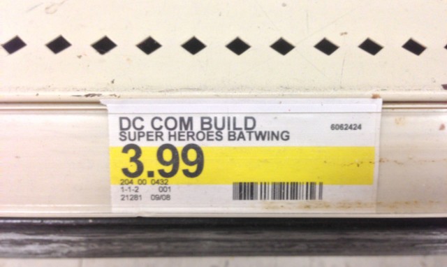 30301 LEGO Batwing Polybag Shelf Price Tag at Target Seasonal Halloween Section