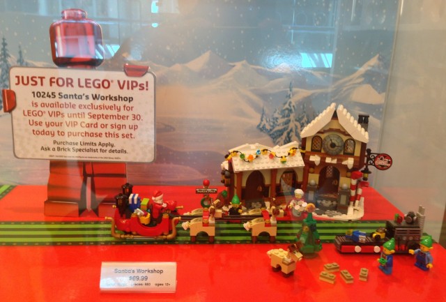 LEGO Store Santa's Workshop 10245 Set On Display