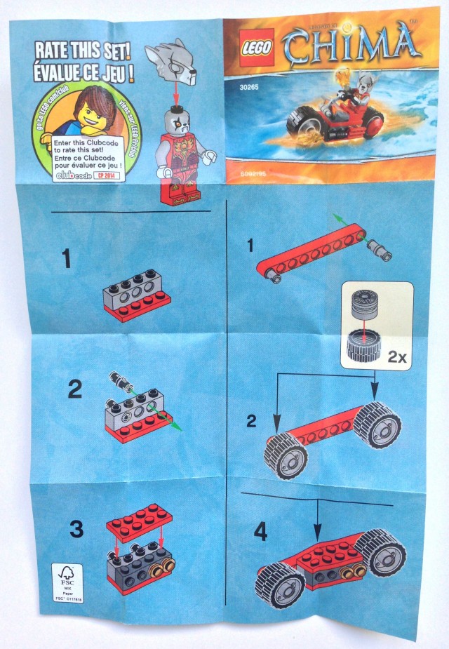 LEGO 30265 Instructions Front