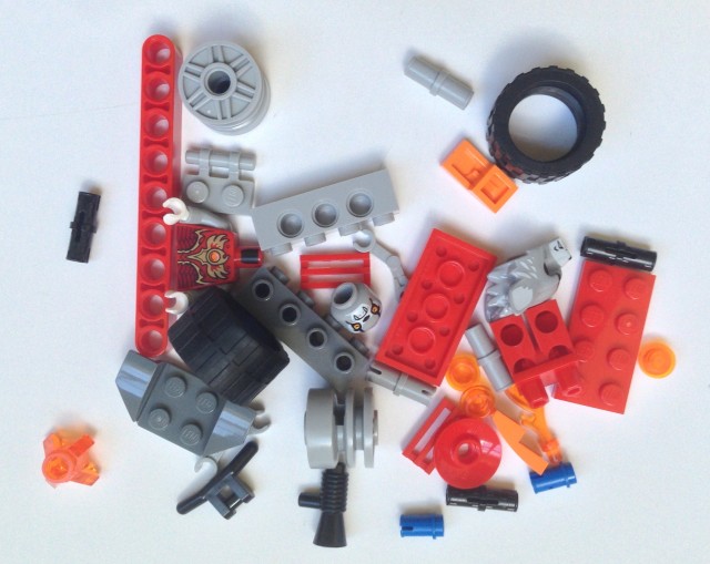 LEGO Chima Worriz' Fire Bike Unassembled Pieces