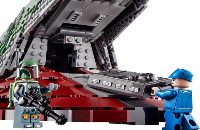 75060 LEGO Slave I UCS Set Han in Carbonite Being Loaded in Bay