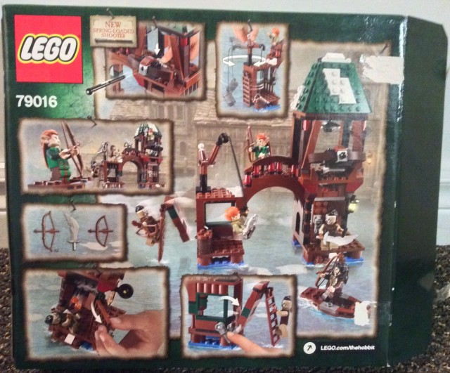 79016 LEGO Attack on Lake-Town Box Back Winter 2014 Set