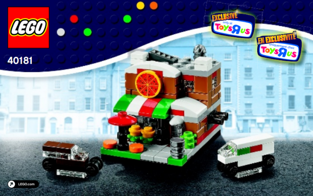 Bricktober 2014 LEGO Pizza Place 40181 Set