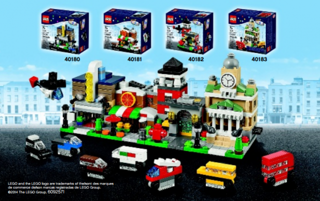 LEGO Bricktober 2014 Mini Modular Buildings Sets