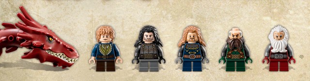 LEGO The Lonely Mountain Minifigures Dwalin Balin Bilbo Fili Kili Smaug