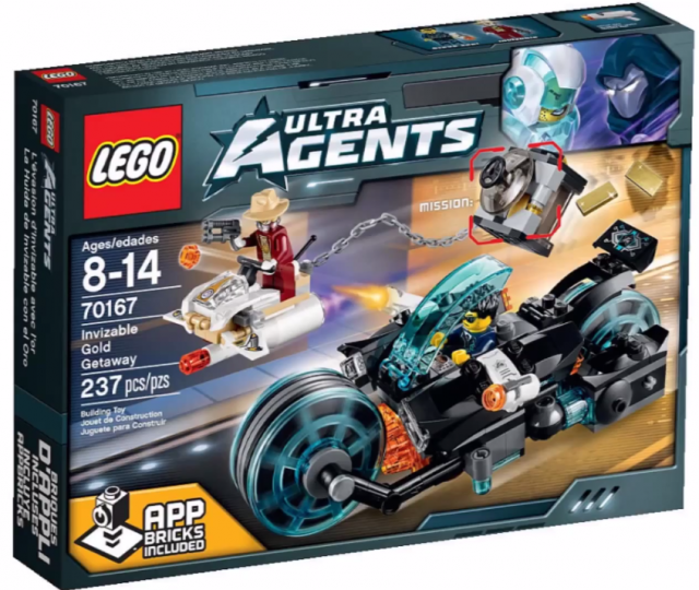 2015 LEGO Ultra Agents Invizable Gold Getaway 70167 Box