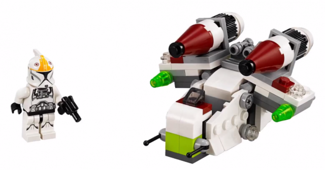 2015 Star Wars LEGO Republic Gunship 75076 Micro Fighters Set