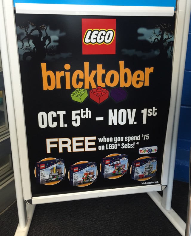 LEGO Bricktober 2014 Toys R Us Poster