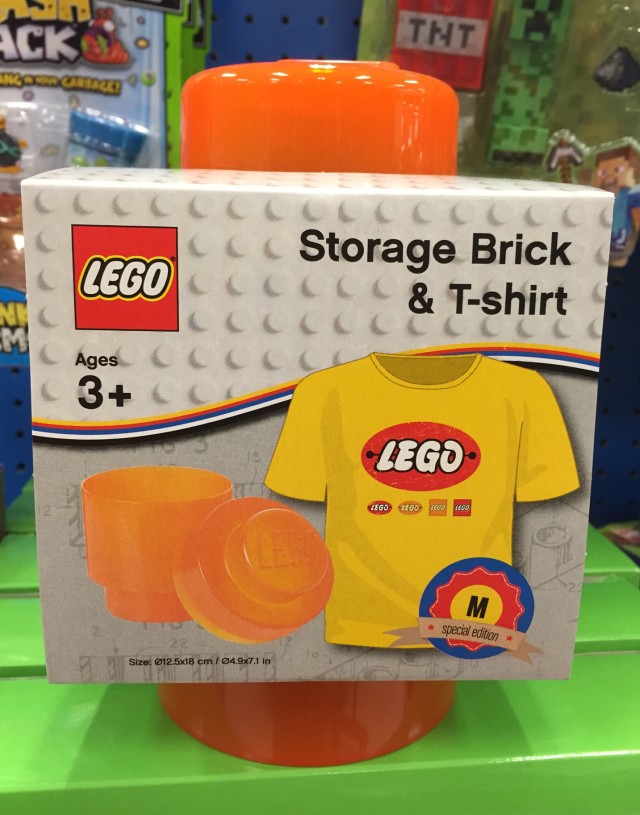 Orange LEGO Storage Brick & T-Shirt Special Edition Set