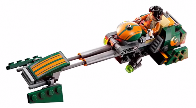 LEGO Star Wars 2015 Rebels LEGO Ezra Bridger Minifigure on Speederbike