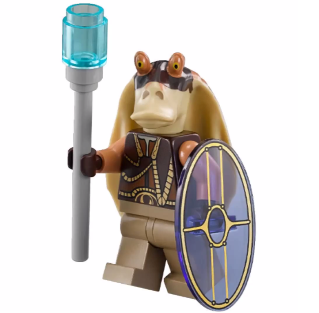 LEGO Star Wars Gungan Warrior Minifigure from Battle Droid Troop Carrier 75086