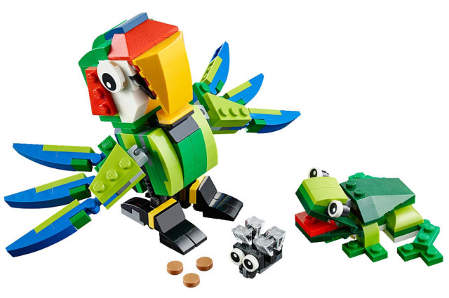 2015 LEGO Creator Rainforest Animals Set Parrot and Frog