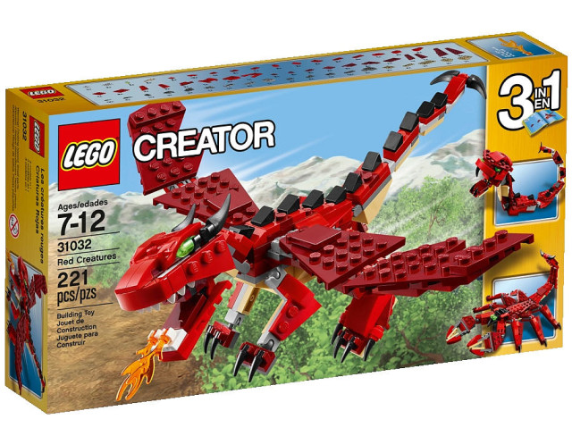 31032 LEGO Creator Red Creatures Set Box