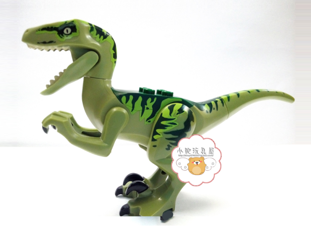 Green Jurassic World Raptor LEGO 2015 Dinosaurs Figure