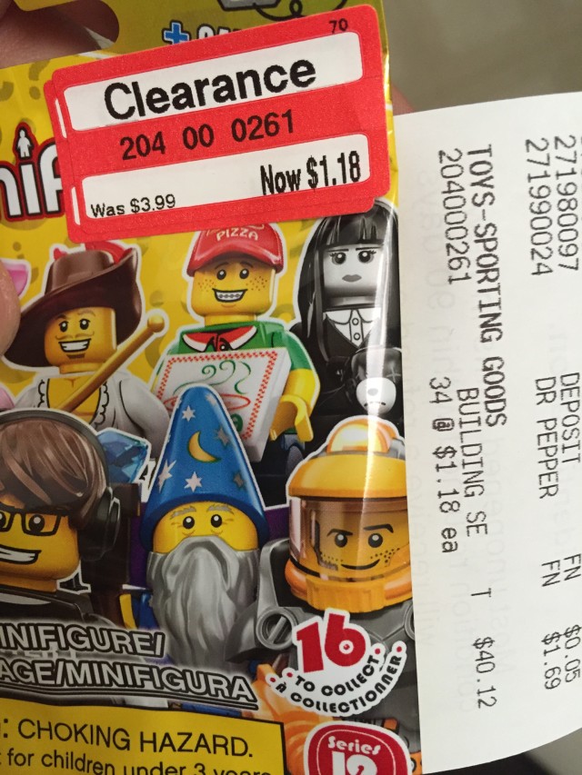 LEGO Minifigures Series 12 Clearance Sale Stickers