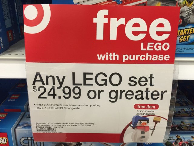 Free LEGO 30197 Snowman Polybag Set Promo Offer at Target Stores