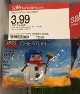 LEGO Snowman 30197 Polybag Free at Target Stores