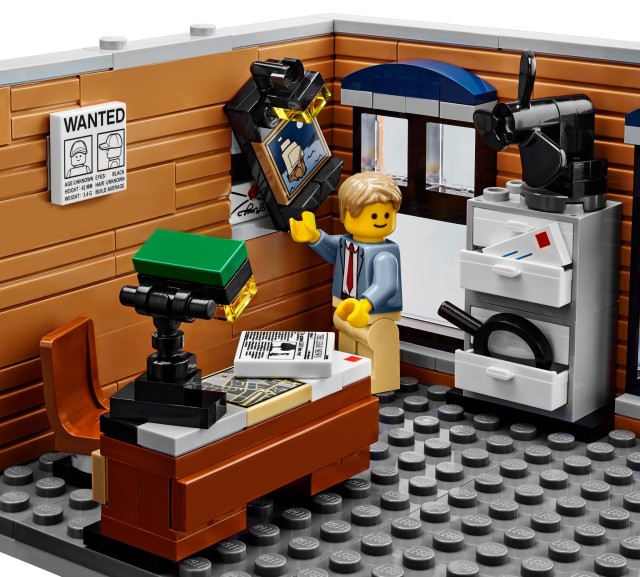 LEGO Creator Expert Detective's Office Hidden Safe in Wall