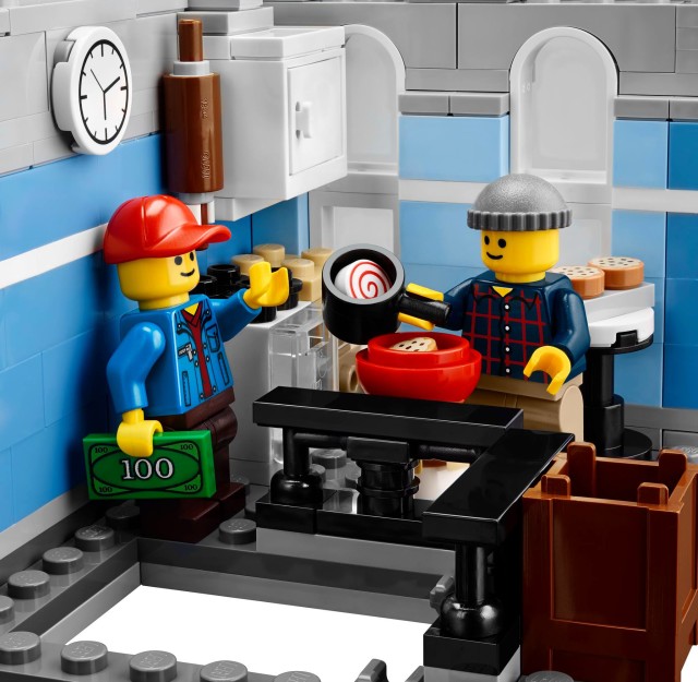 LEGO Detective's Office 10246 Set Kitchen with Minifigures