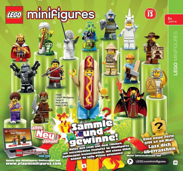 LEGO Minifigures Series 13 71008 Complete Set Poster