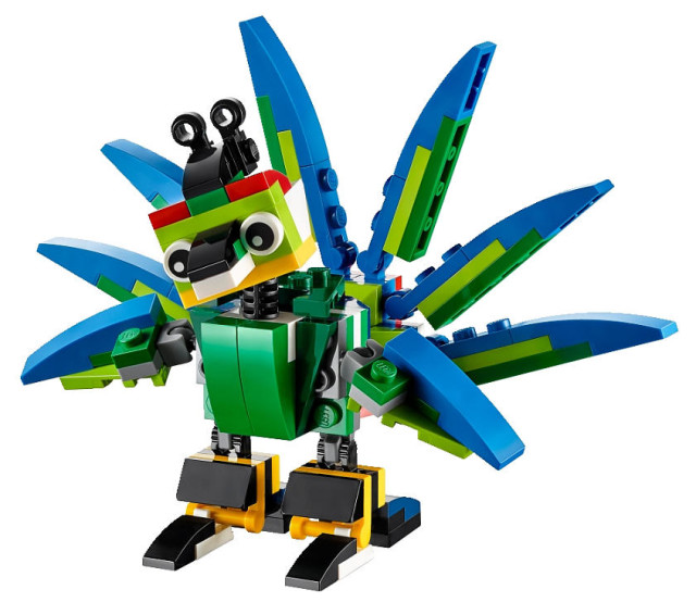 LEGO Peacock Alternate Build from LEGO Creator 2015 Rainforest Animals 31031 Set