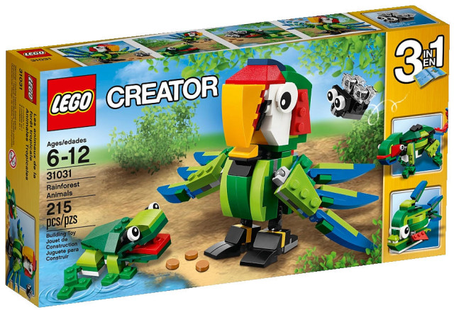 LEGO Rainforest Animals 31031 LEGO Creator 2015 Set Box