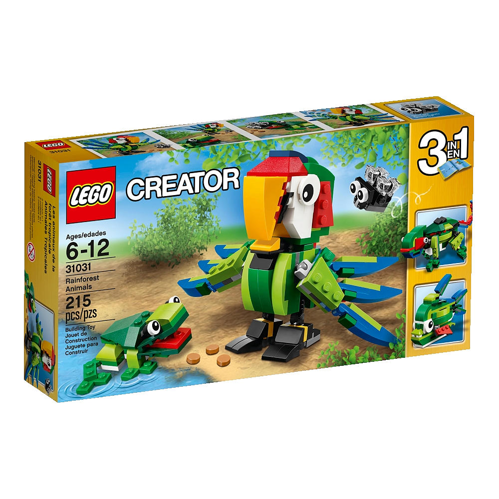 rainforest plastic animals set