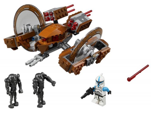 LEGO Star Wars 2015 Hailfire Droid 75085 Minifigures Clone Trooper Lieutenant Super Battle Droids