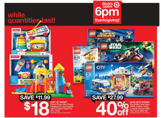 Target Black Friday 2014 LEGO Sale Items