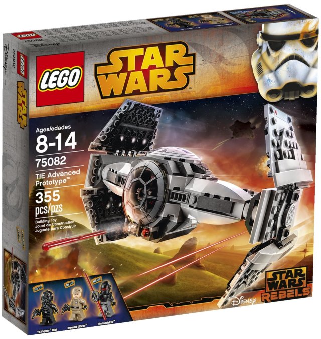 2015 LEGO Star Wars TIE Advanced Prototype 75082 Box