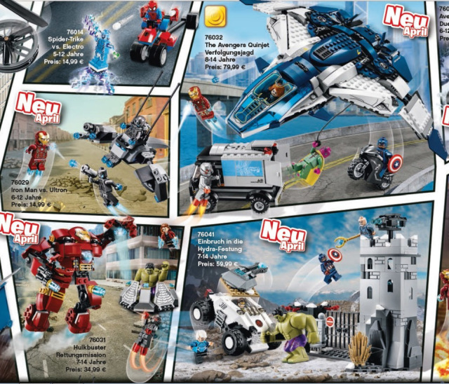 Avengers Age of Ultron LEGO Sets LEGO Marvel 2015