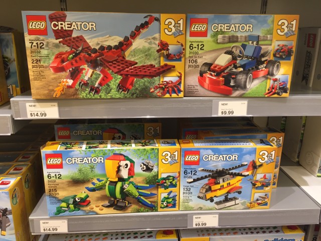 LEGO Creator 2015 Sets Released Red Creatures Go Kart Rainforest Animals