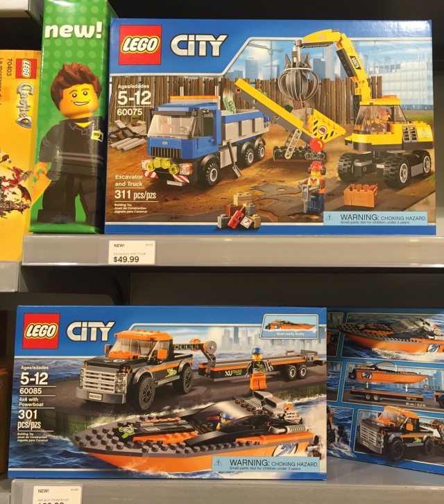 2015 LEGO City Sets Released Excavator Powerboat