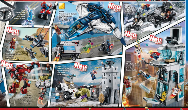 LEGO Marvel 2015 Sets Avengers Age of Ultron Movie
