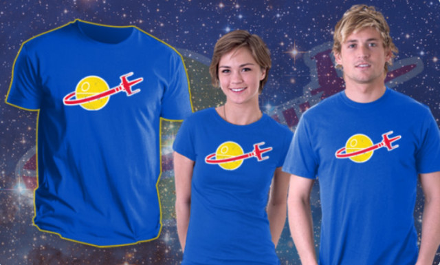 LEGO Movie Benny Star Wars Starfighter Spaceship Teefury T-Shirt