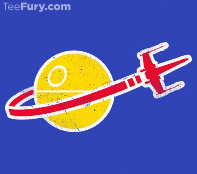 Teefury Starfighter LEGO Movie Star Wars Mash-Up T-Shirt