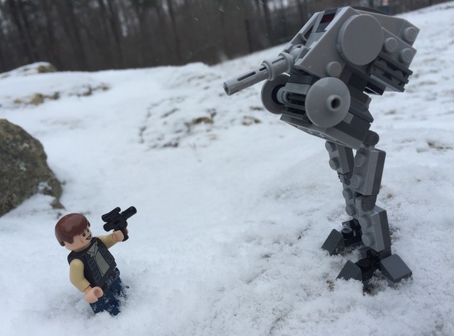 LEGO Star Wars AT-DP Mini vs. Han Solo Minifigure