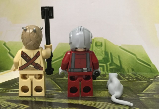 LEGO Star Wars Minifigures Tusken Raider Womprat Skyhopper Pilot Backs