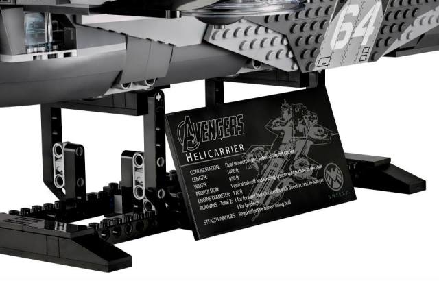 LEGO Avengers SHIELD Helicarrier Plaque with Facts