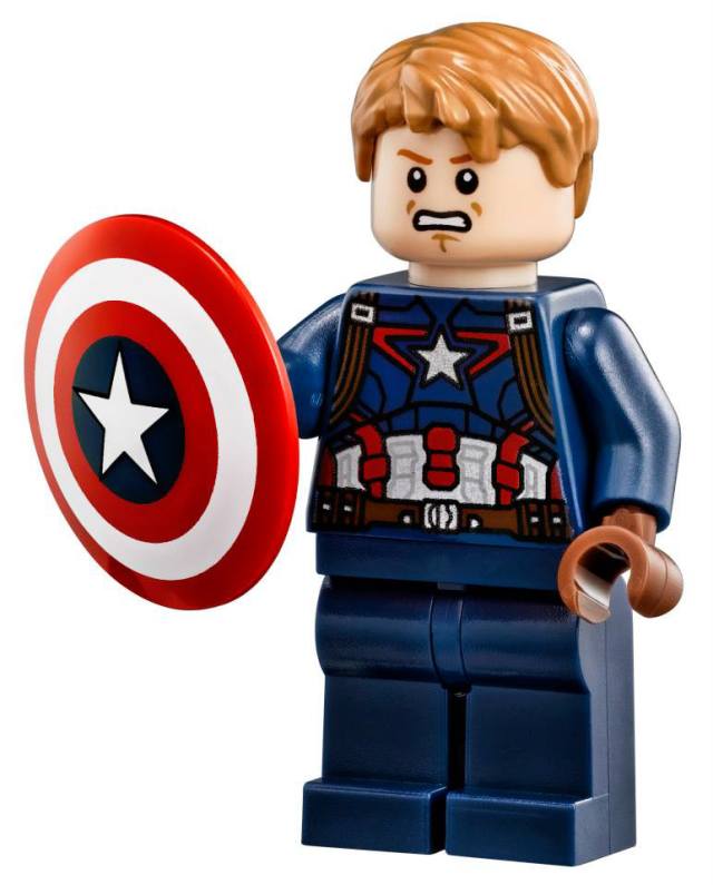 LEGO Captain America Minifigure from LEGO SHIELD Helicarrier Set
