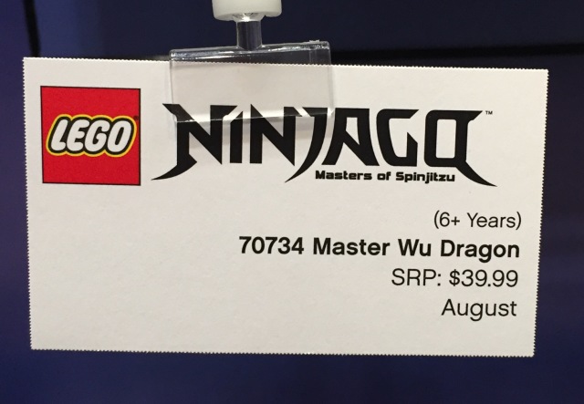 Ninjago Master Wu's Dragon 70734